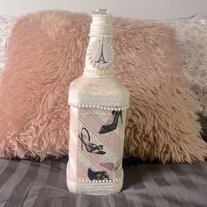 Paris Shoe theme handmade bottle decoration